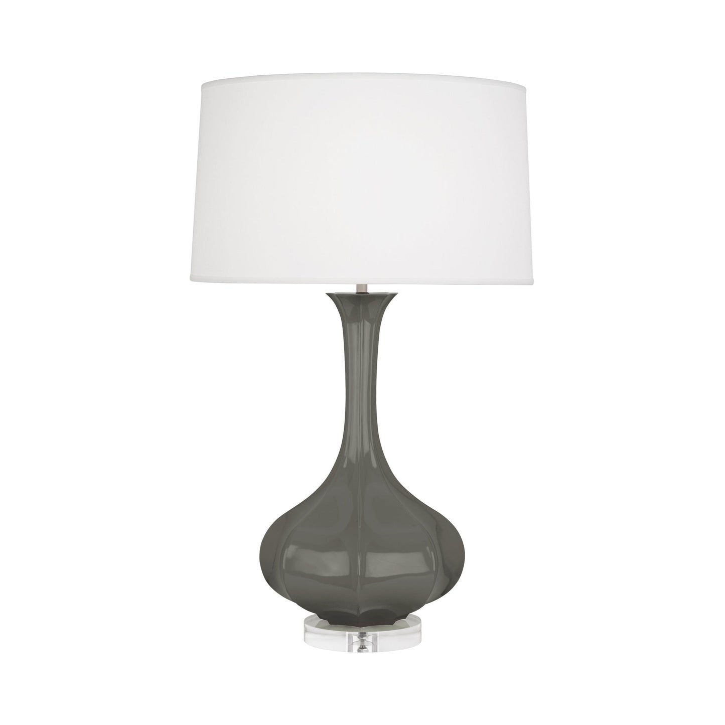 Pike Table Lamp in Ash/Lucite.