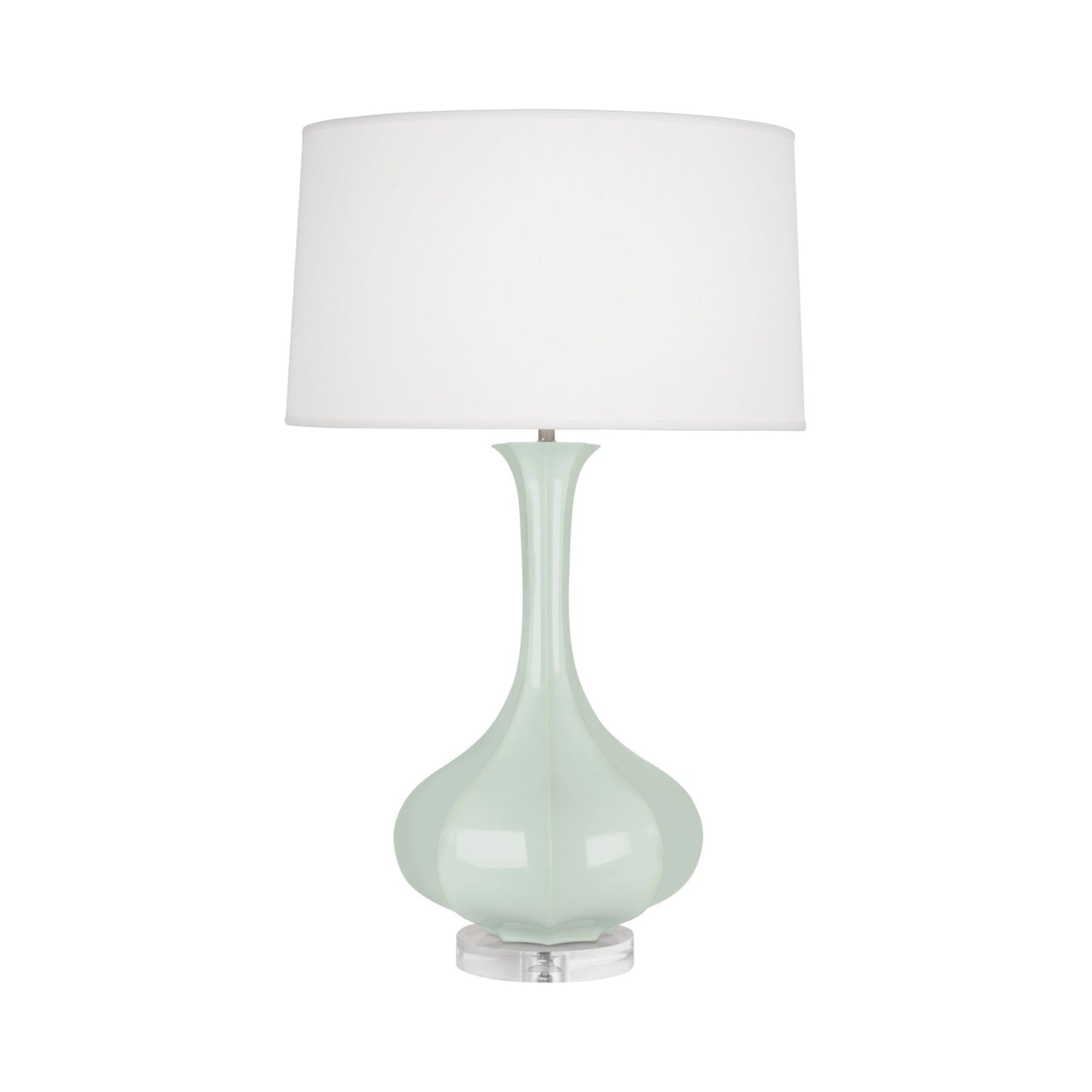 Pike Table Lamp in Celadon/Lucite.