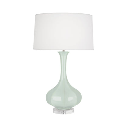 Pike Table Lamp in Celadon/Lucite.
