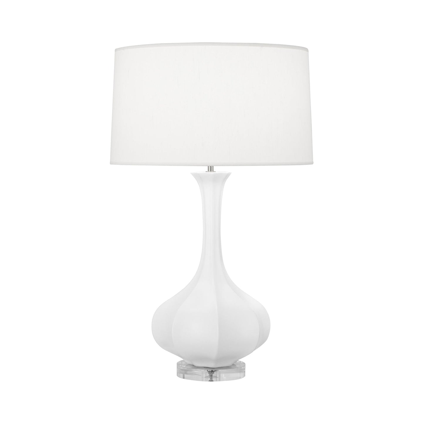 Pike Table Lamp in Matte Daisy/Lucite.