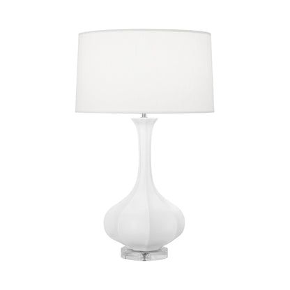 Pike Table Lamp in Matte Daisy/Lucite.