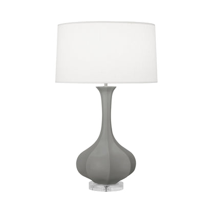 Pike Table Lamp in Matte Smoky Taupe/Lucite.