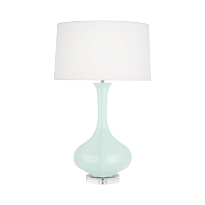 Pike Table Lamp in Mint/Lucite.