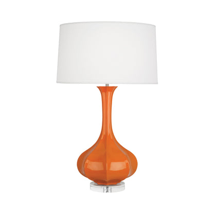 Pike Table Lamp in Pumpkin/Lucite.