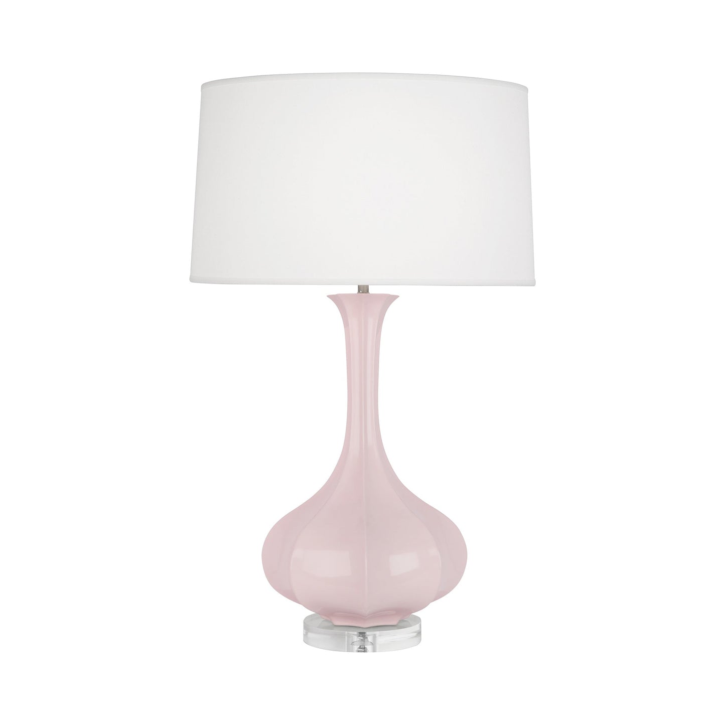 Pike Table Lamp in Rose Water/Lucite.