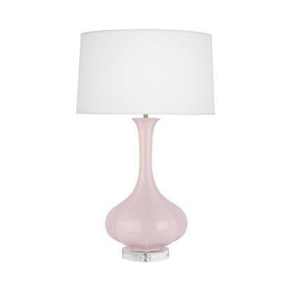 Pike Table Lamp in Rose Water/Lucite.