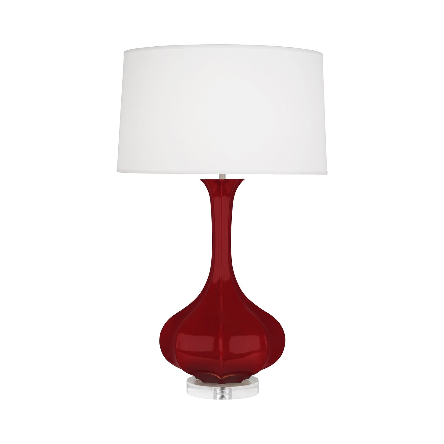 Pike Table Lamp in Sangria/Lucite.
