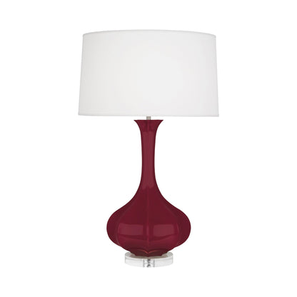 Pike Table Lamp in Sugar Plum/Lucite.