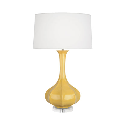 Pike Table Lamp in Sunset Yellow/Lucite.