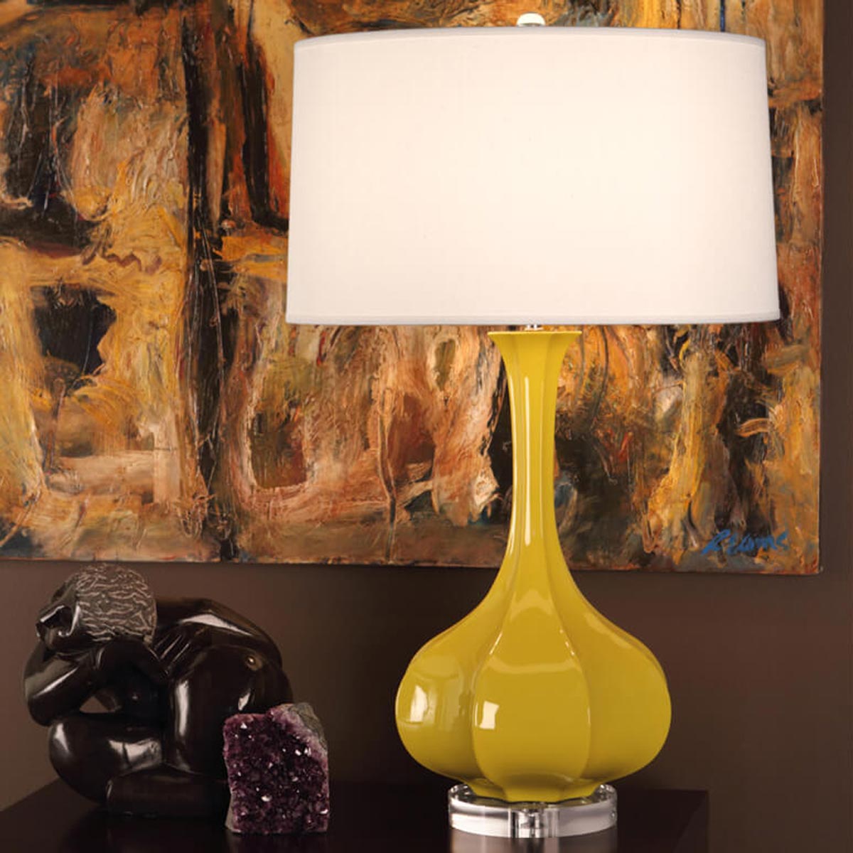 Pike Table Lamp in living room.