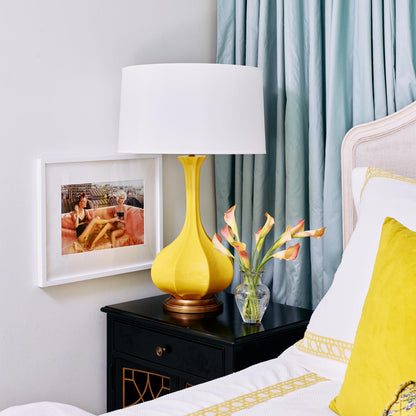 Pike Table Lamp in bedroom.