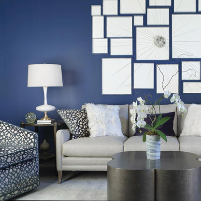 Raquel Table Lamp in living room.
