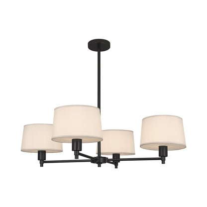 Real Simple Chandelier in Matte Black.