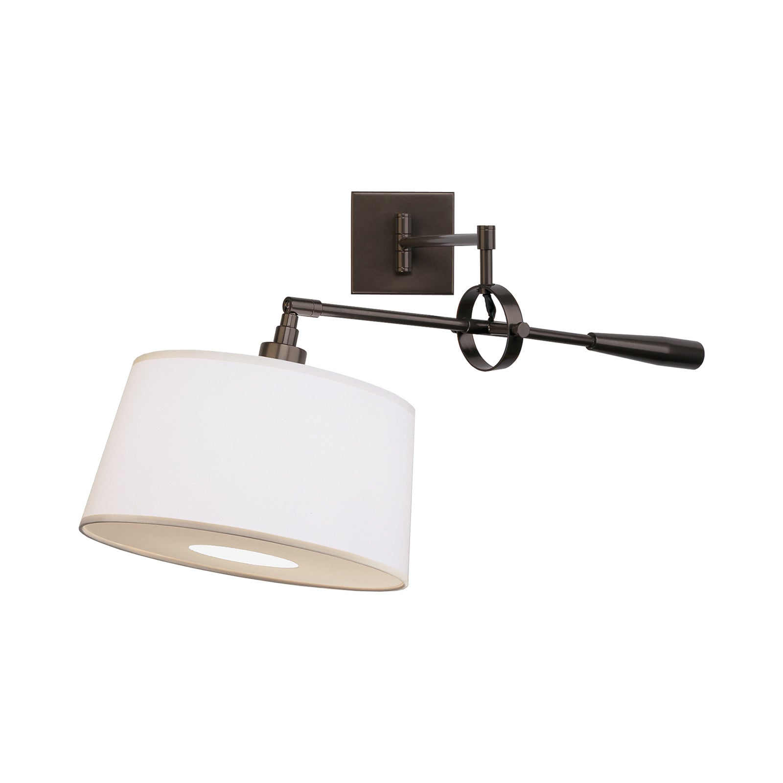 Real Simple Ring Swing Arm Wall Light in Dark Bronze.