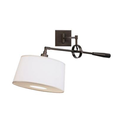 Real Simple Ring Swing Arm Wall Light in Dark Bronze.
