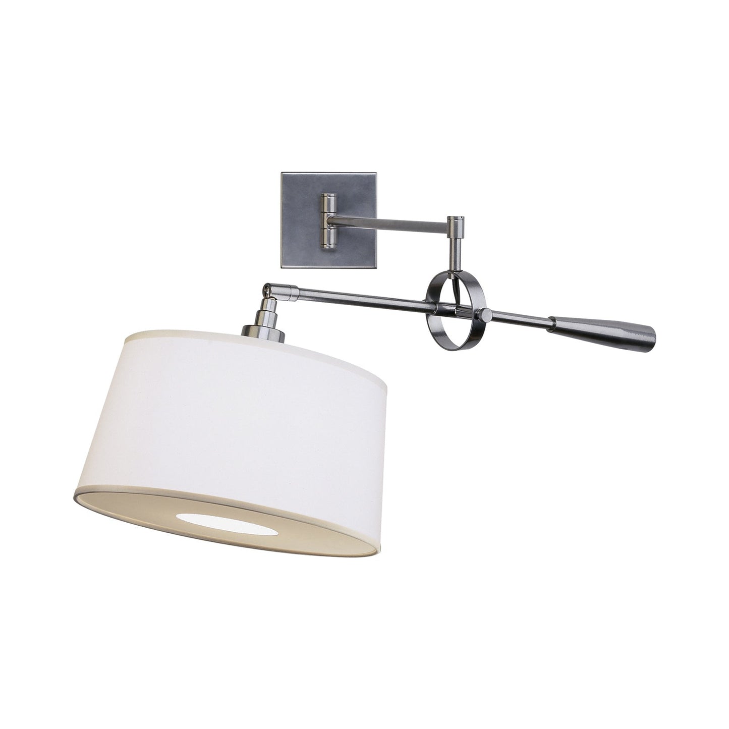 Real Simple Ring Swing Arm Wall Light in Gunmetal.