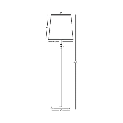 Rico Espinet Buster Chica Floor Lamp - line drawing.