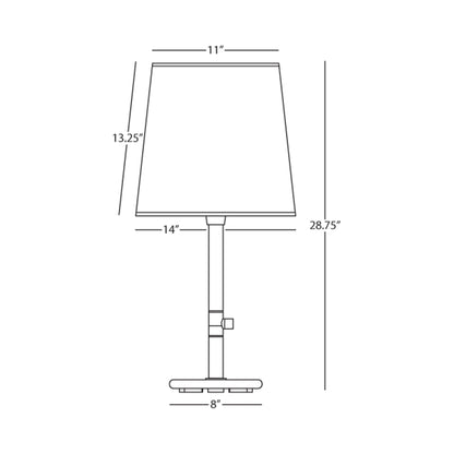 Rico Espinet Buster Chica Table Lamp - line drawing.
