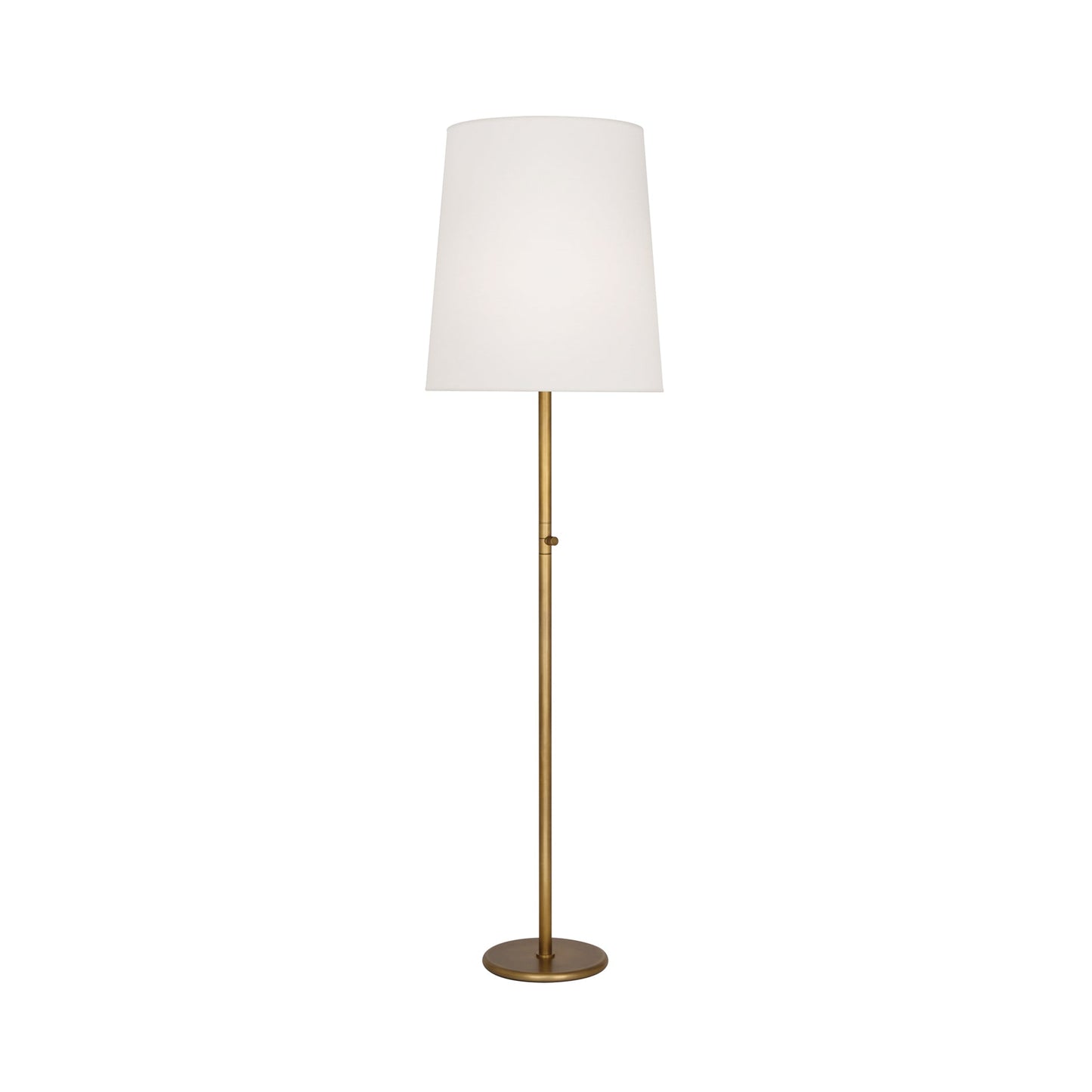 Rico Espinet Buster Floor Lamp in Aged Brass/Fondine.