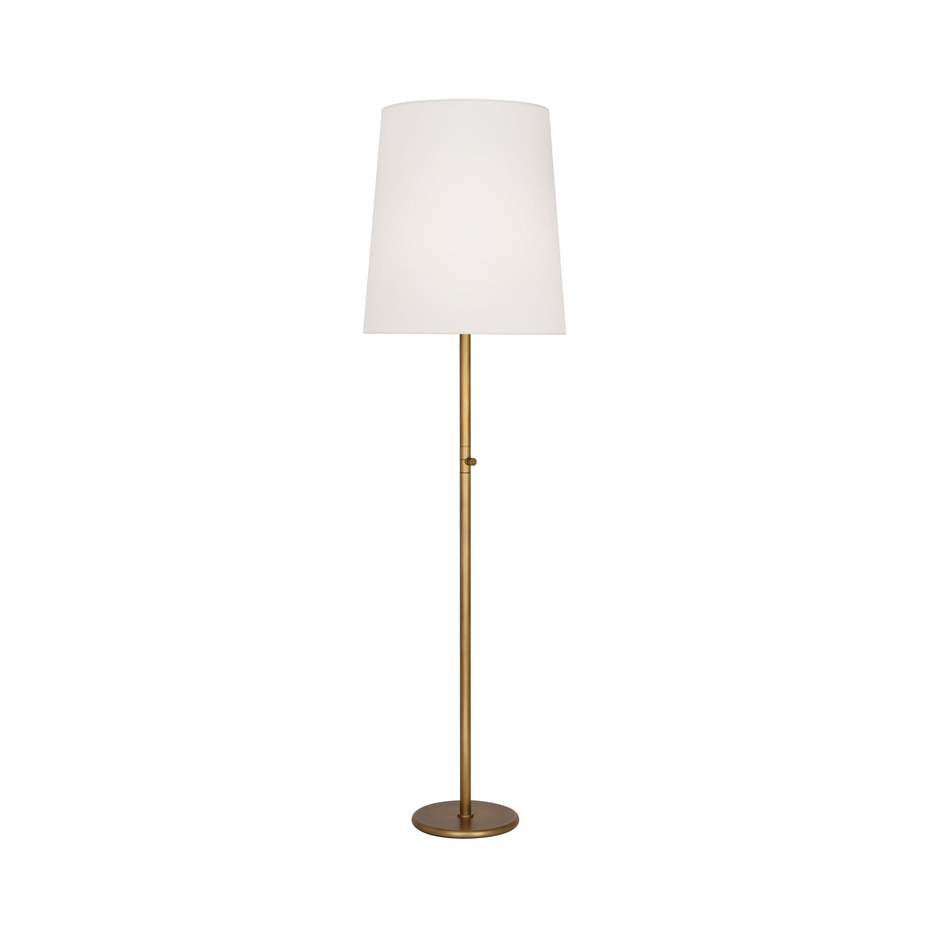 Rico Espinet Buster Floor Lamp in Aged Brass/Fondine.