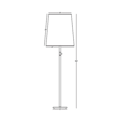 Rico Espinet Buster Floor Lamp - line drawing.