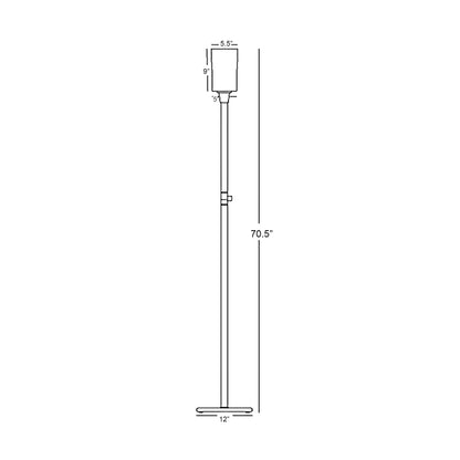 Rico Espinet Nina Floor Lamp - line drawing.
