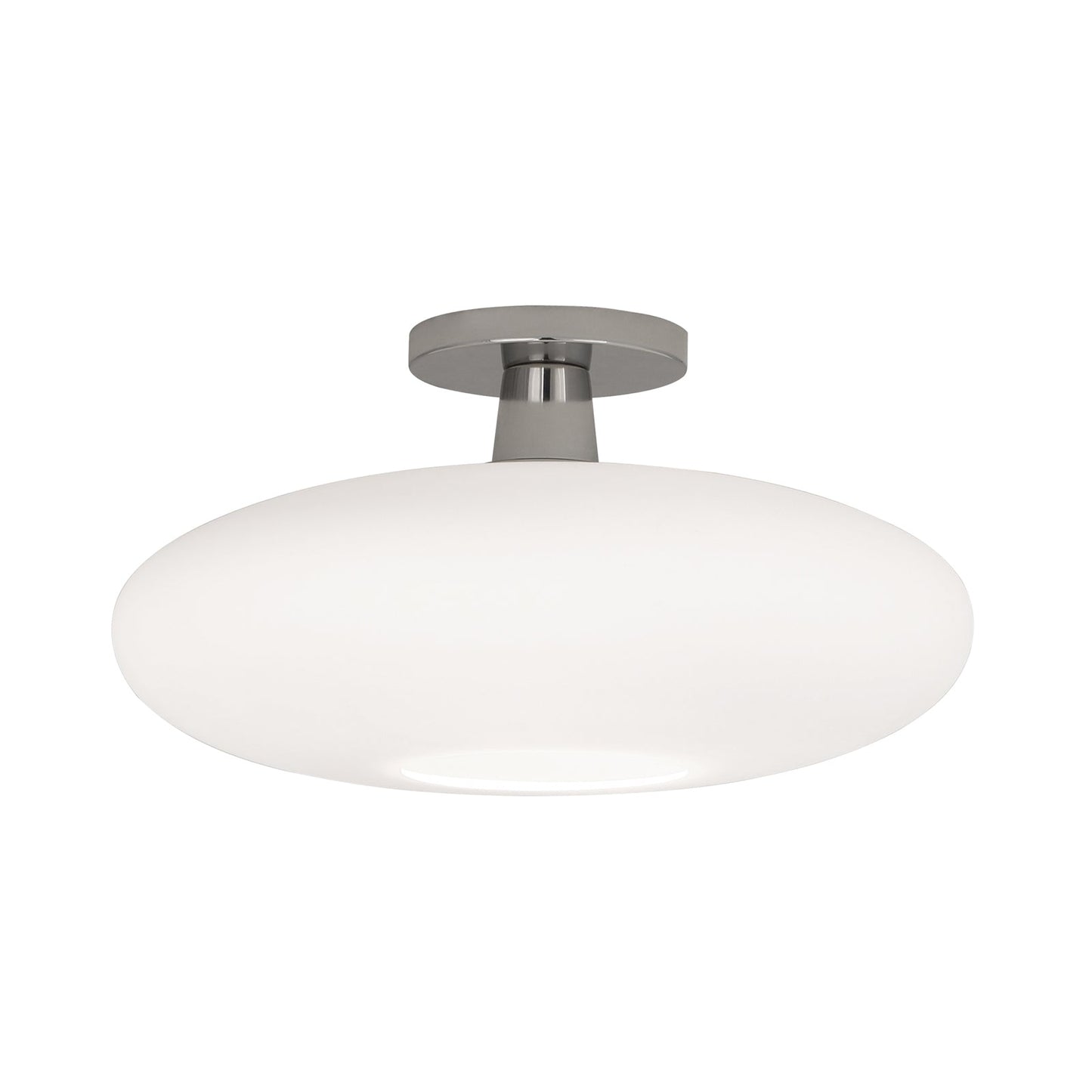 Rico Espinet Ovo Semi Flush Mount Ceiling Light in Polished Nickel.