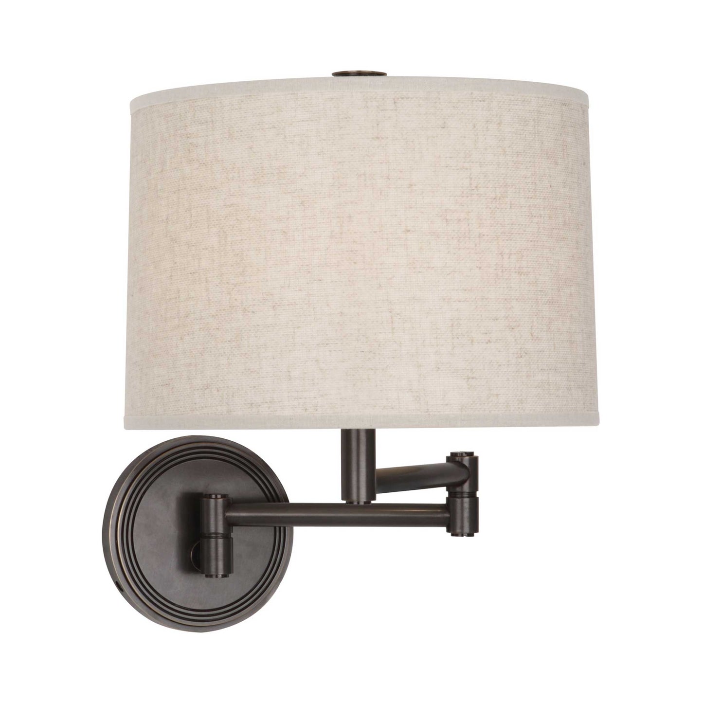Sofia Swing Arm Wall Light in Deep Patina Bronze.