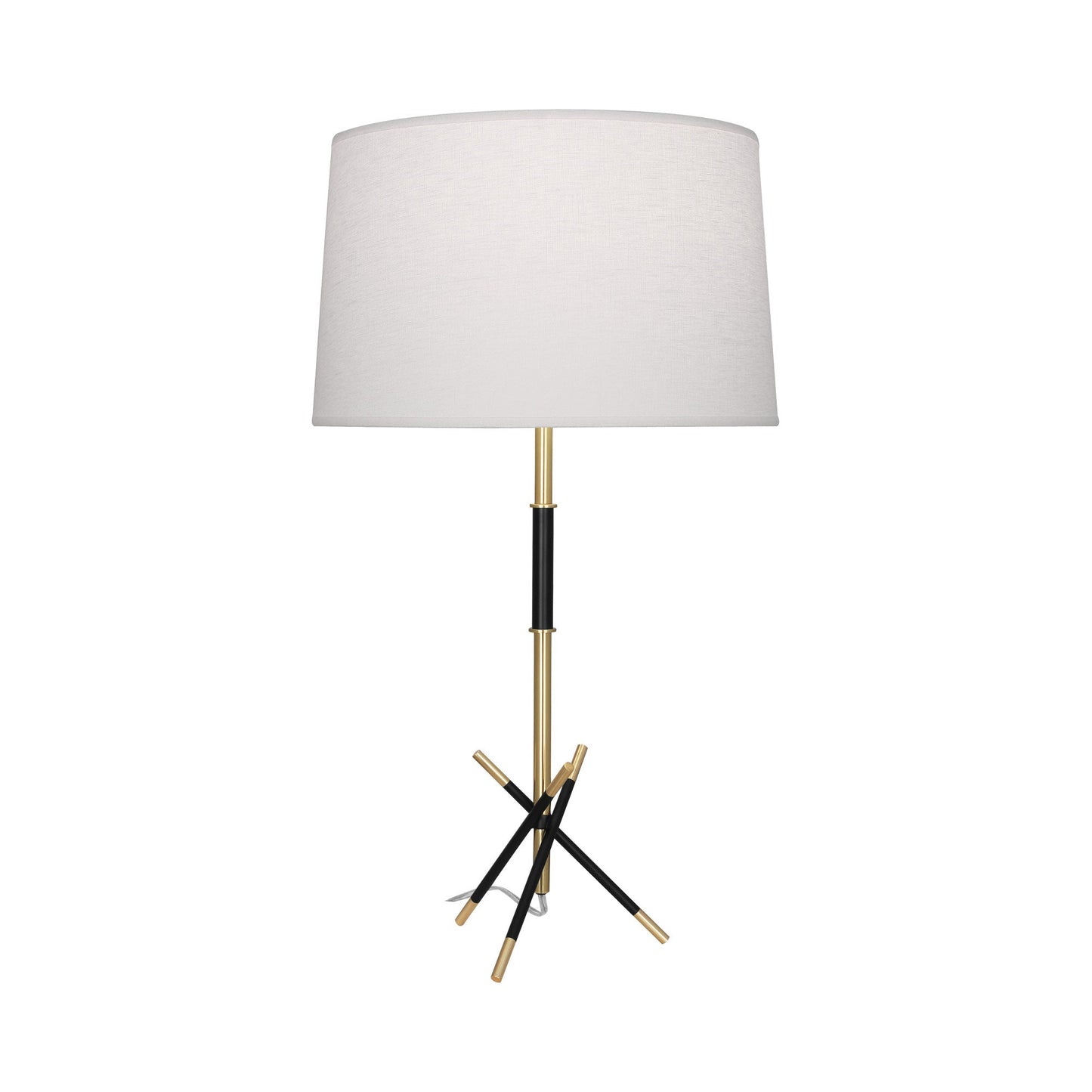 Thatcher Table Lamp in Modern Brass.