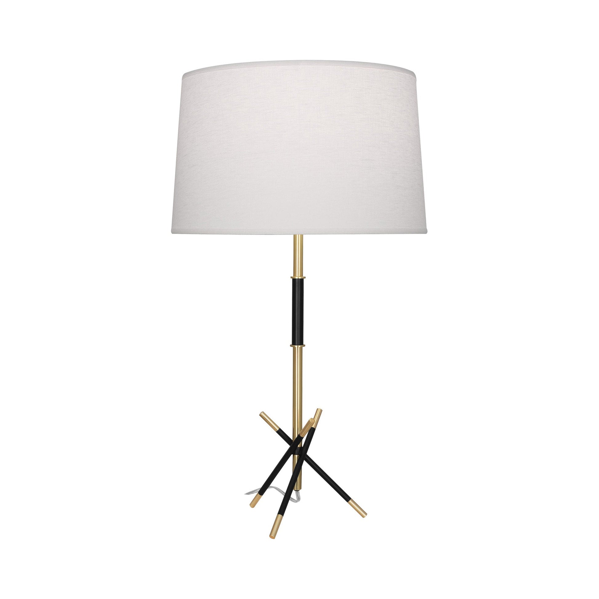 Thatcher Table Lamp in Modern Brass.