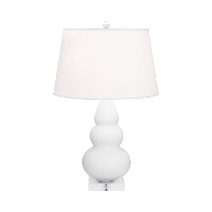 Triple Gourd Accent Lamp in Matte Daisy/Lucite Base.