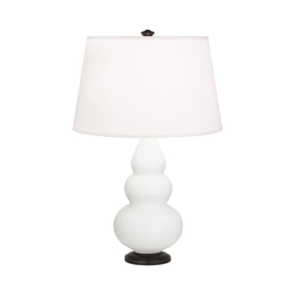 Triple Gourd Accent Lamp in Matte Lily/Deep Patina Bronze.