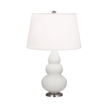 Triple Gourd Accent Lamp in Matte Lily/Antique Silver.