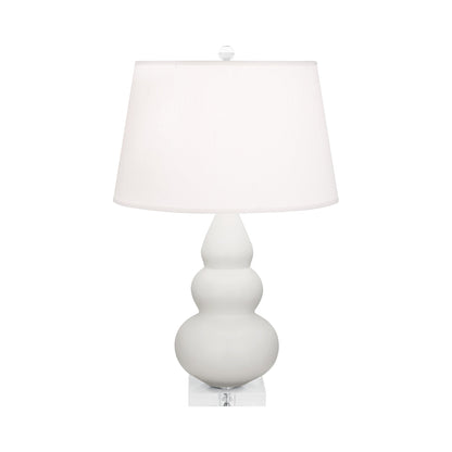 Triple Gourd Accent Lamp in Matte Lily/Lucite Base.