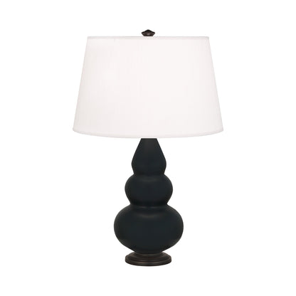 Triple Gourd Accent Lamp in Matte Obsidian/Deep Patina Bronze.