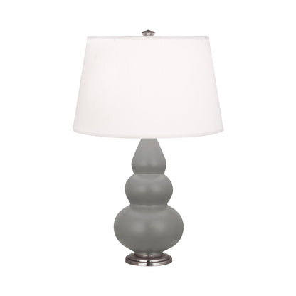 Triple Gourd Accent Lamp in Matte Smokey Taupe/Antique Silver.