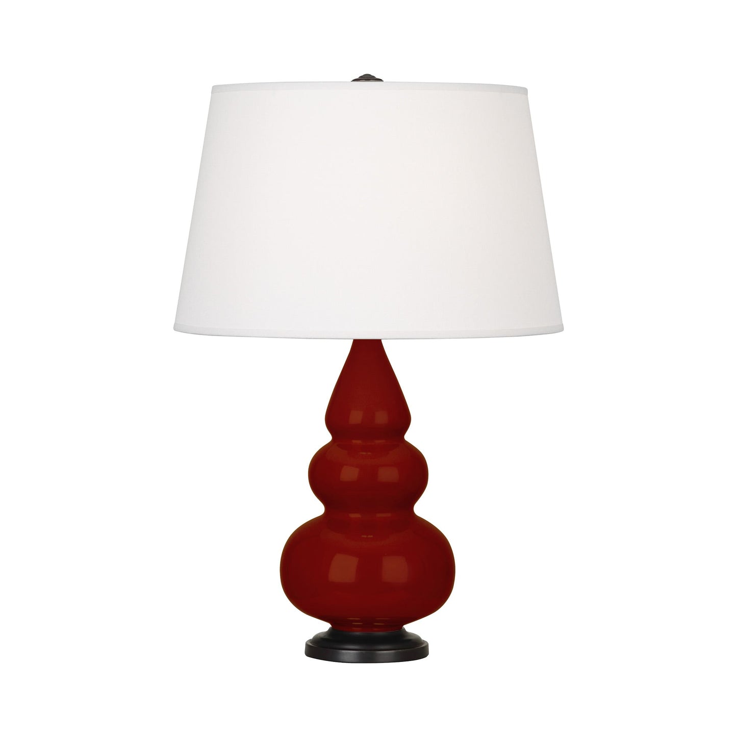 Triple Gourd Accent Lamp in Oxblood/Deep Patina Bronze.