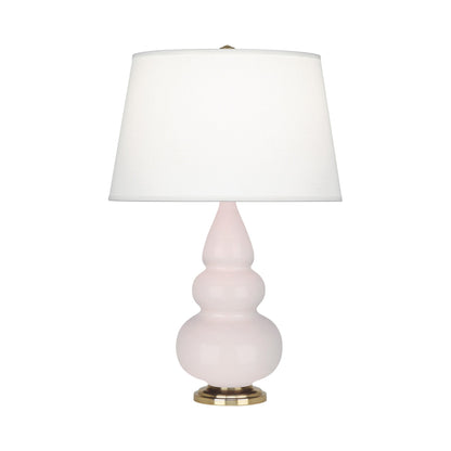 Triple Gourd Accent Lamp in Rose Water/Antique Brass.