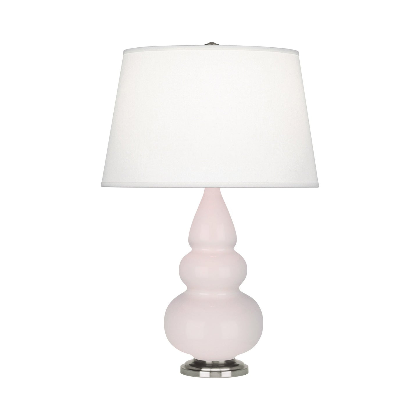 Triple Gourd Accent Lamp in Rose Water/Antique Silver.