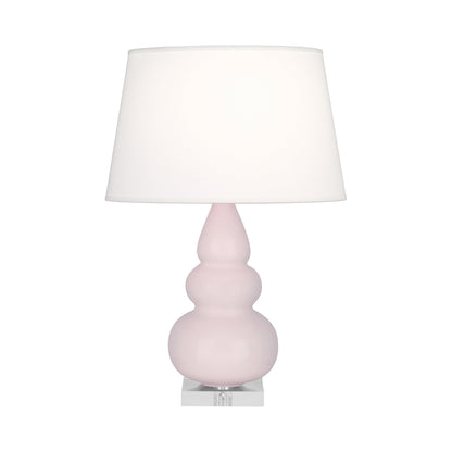 Triple Gourd Accent Lamp in Rose Water/Lucite Base.