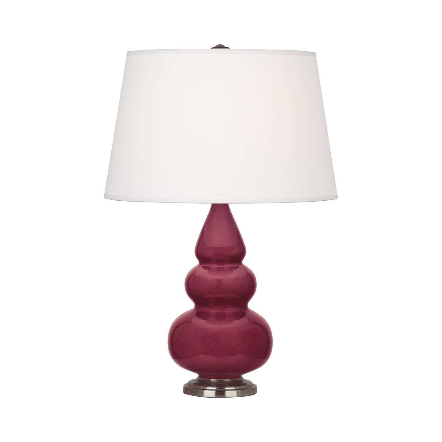 Triple Gourd Accent Lamp in Sugar Plum/Antique Silver.