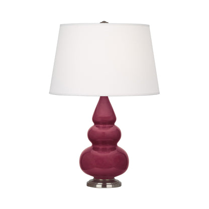 Triple Gourd Accent Lamp in Sugar Plum/Antique Silver.