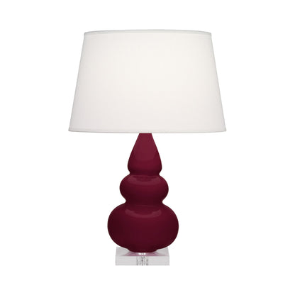 Triple Gourd Accent Lamp in Sugar Plum/Lucite Base.