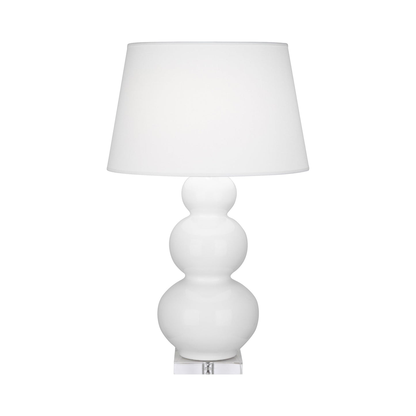 Triple Gourd Table Lamp in Daisy/Lucite Base.