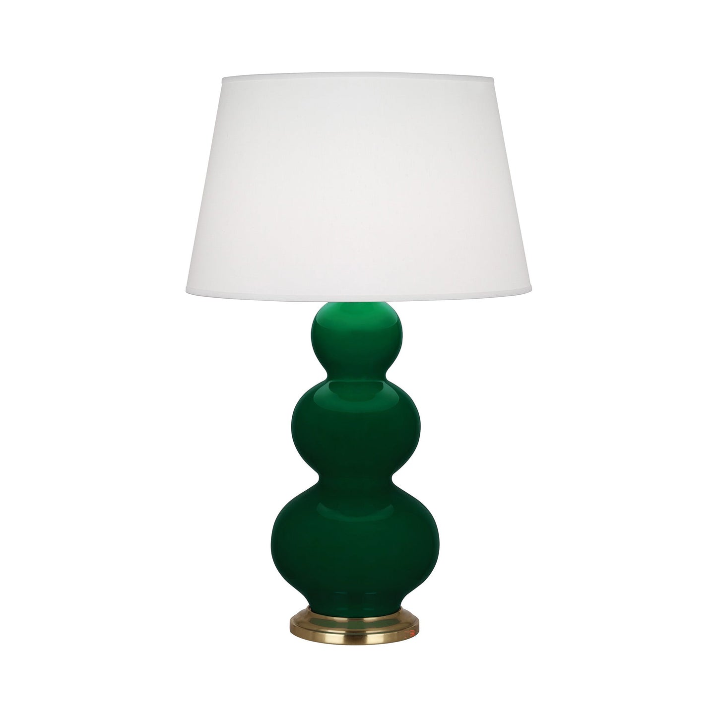 Triple Gourd Table Lamp in Jungle/Antique Natural Brass.