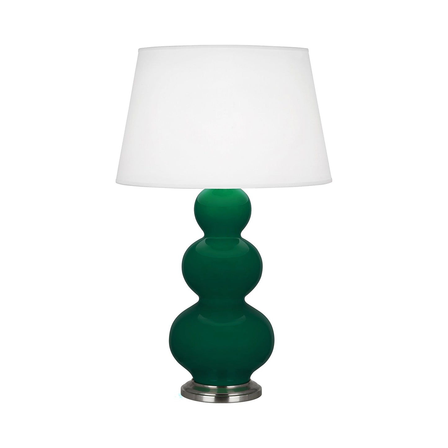 Triple Gourd Table Lamp in Jungle/Antique Silver.