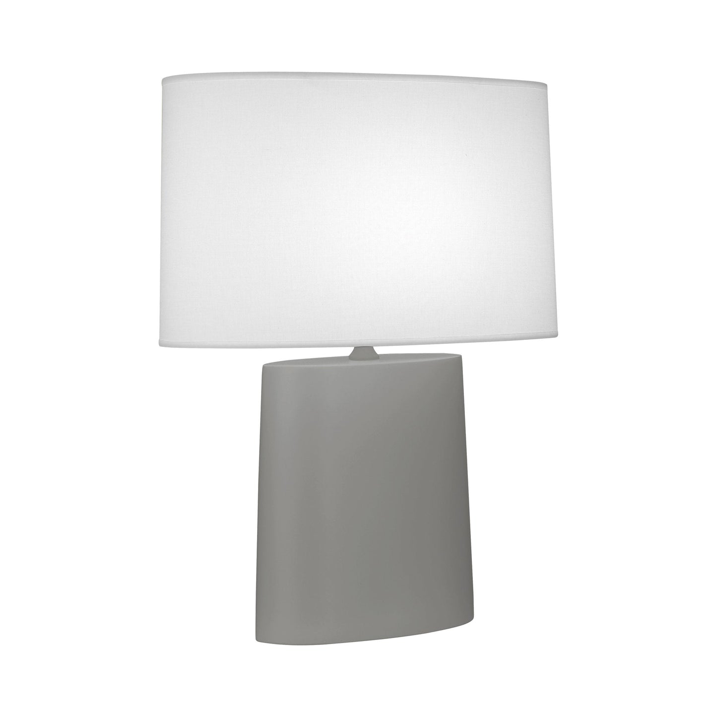 Victor Table Lamp in Matte Smokey Taupe.