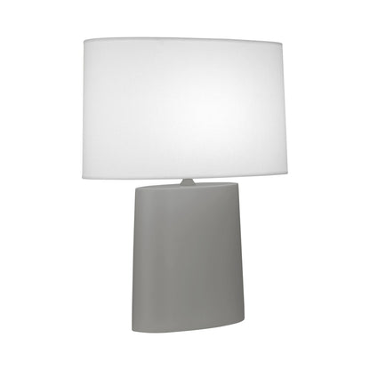 Victor Table Lamp in Matte Smokey Taupe.
