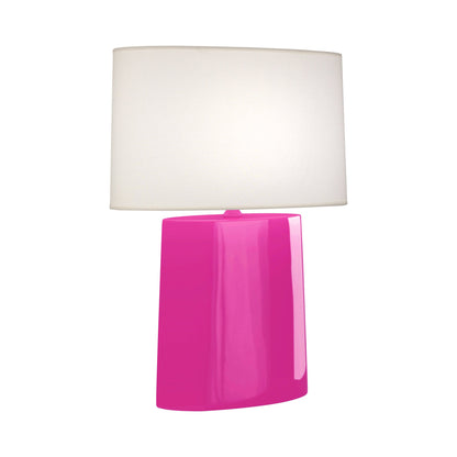 Victor Table Lamp in Razzle Rose.
