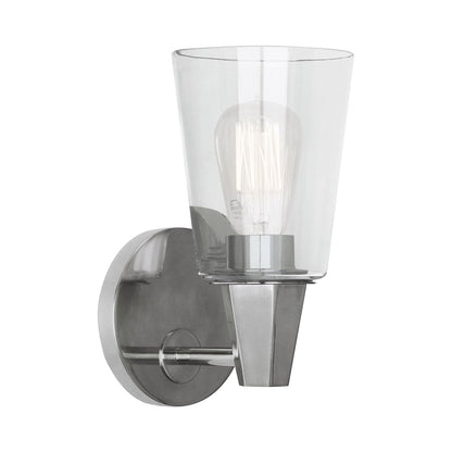 Wheatley Bath Wall Light in Polished Chrome (Clear).
